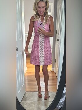 Lilly Pulitzer Shift Dress with Center Trim Detail - stunning